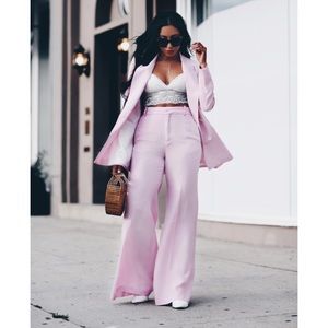Pink Zara Wide Leg Pants Size S